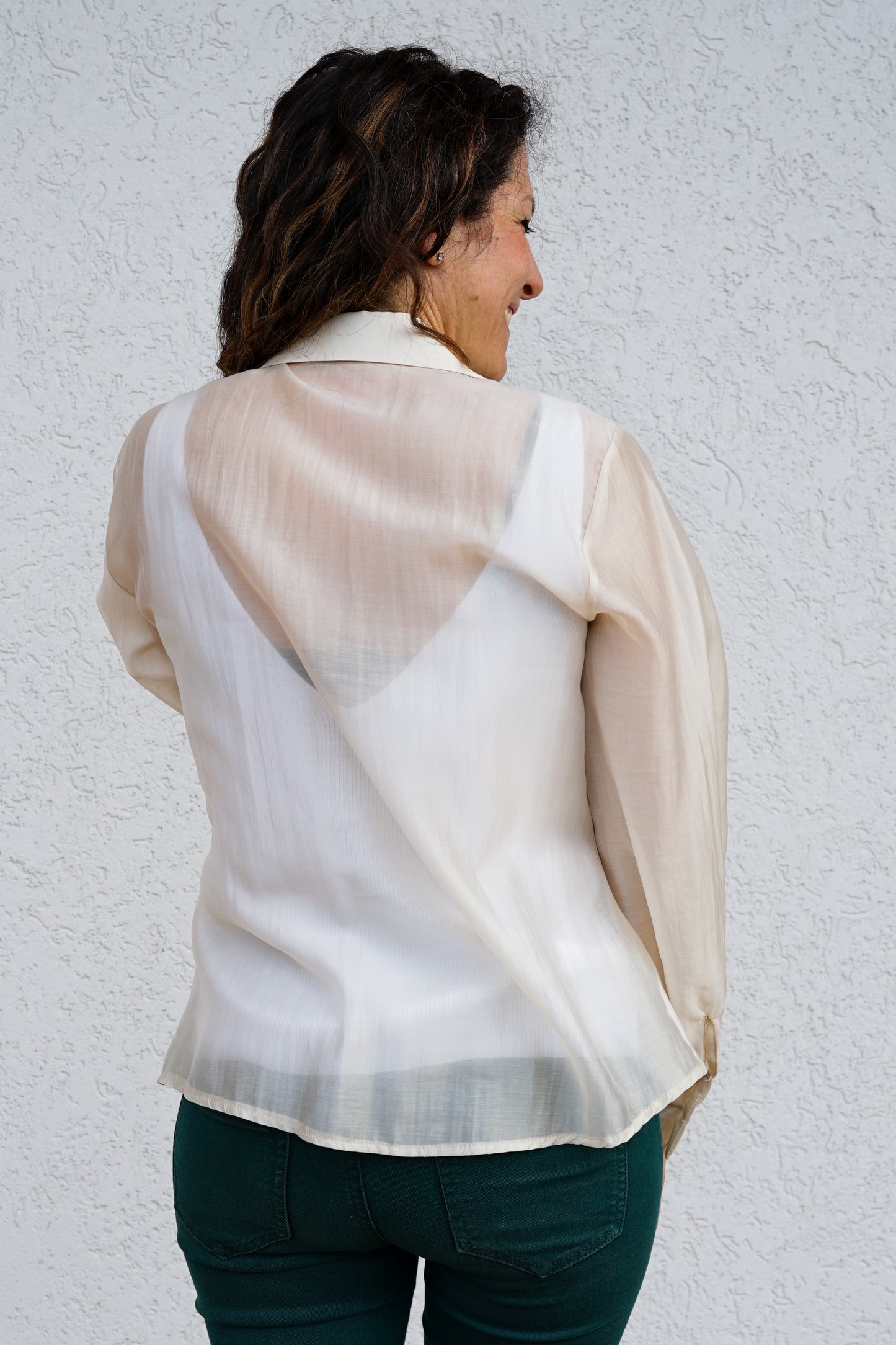 Camicia sabbia con nodo 049030 02