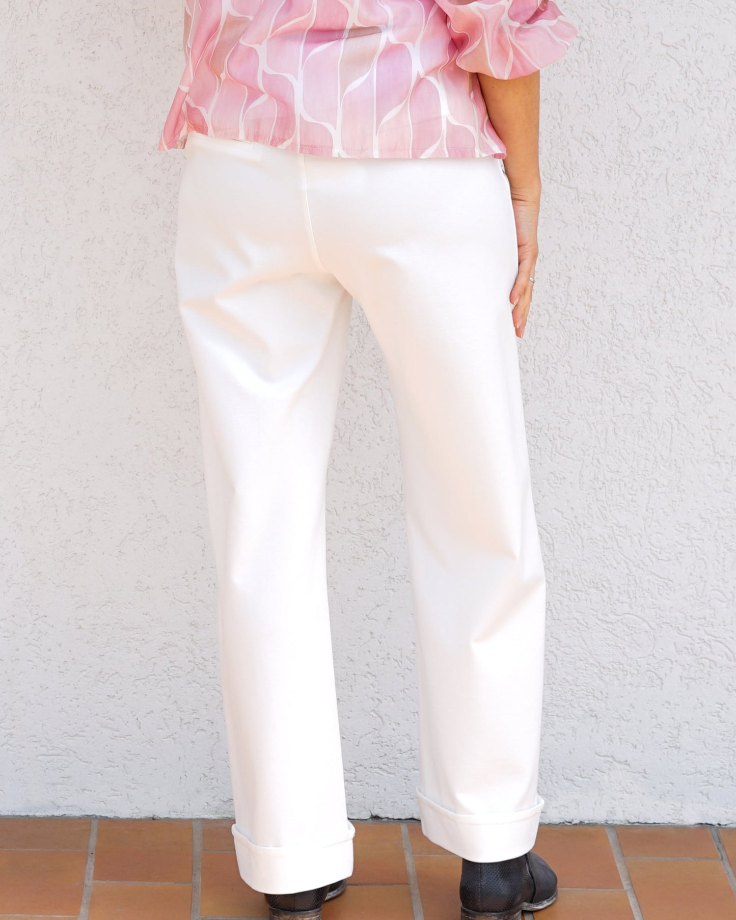 Pantalone largo tinta unita 047101