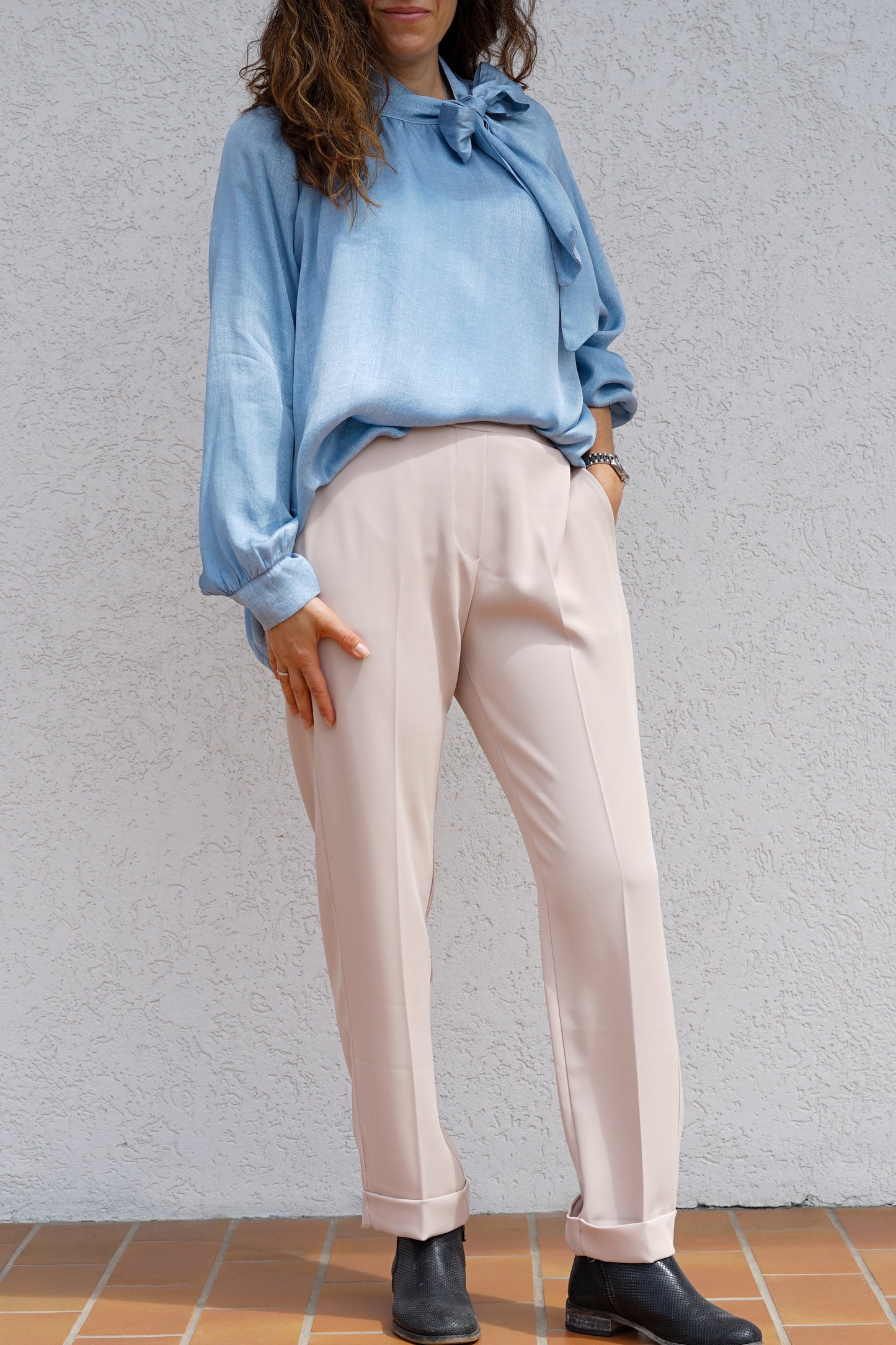 Camicia avio con fiocco 049031 20