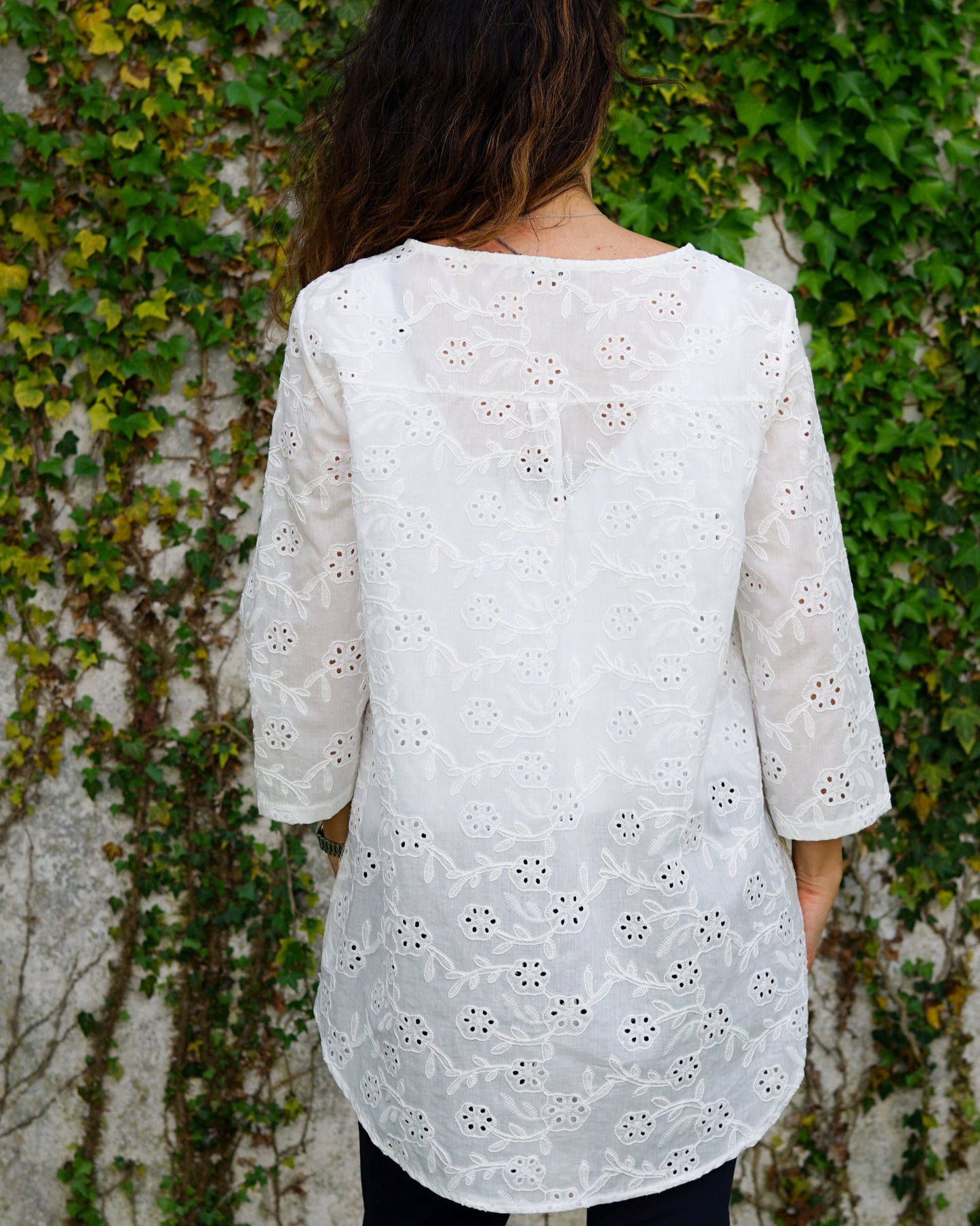 Camicia pizzo sangallo 049031 01