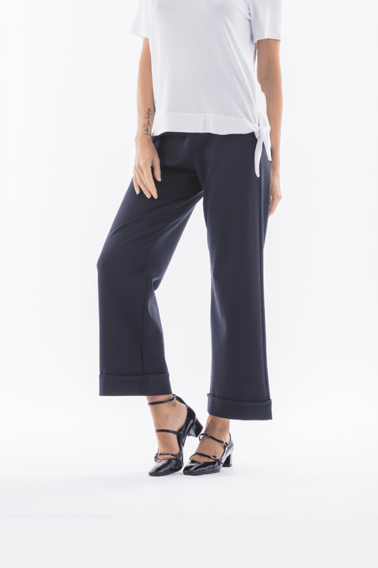 Pantalone largo tinta unita 047101 - Mazzonetto