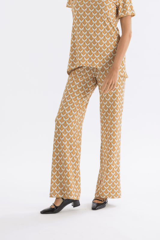 Palazzo trousers with pattern 047103