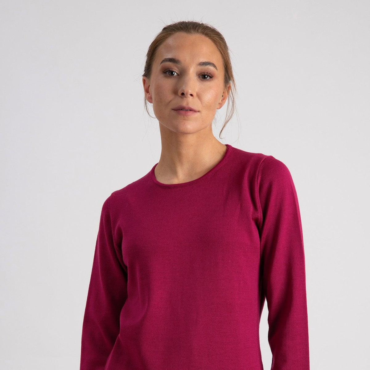 Maglia a girocollo in lana merino extrafine 442002