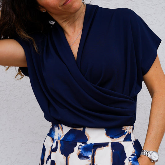Maglia incrocio Blu 049013 21